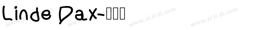 Linde Dax字体转换